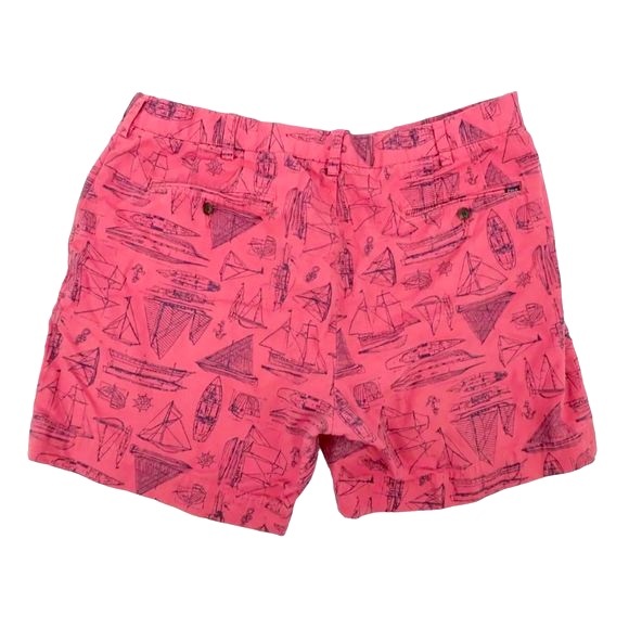 Polo Ralph Lauren Mens Sailing Nantucket Red Nautical Chino Shorts, 36, NWOT - Picture 2 of 8